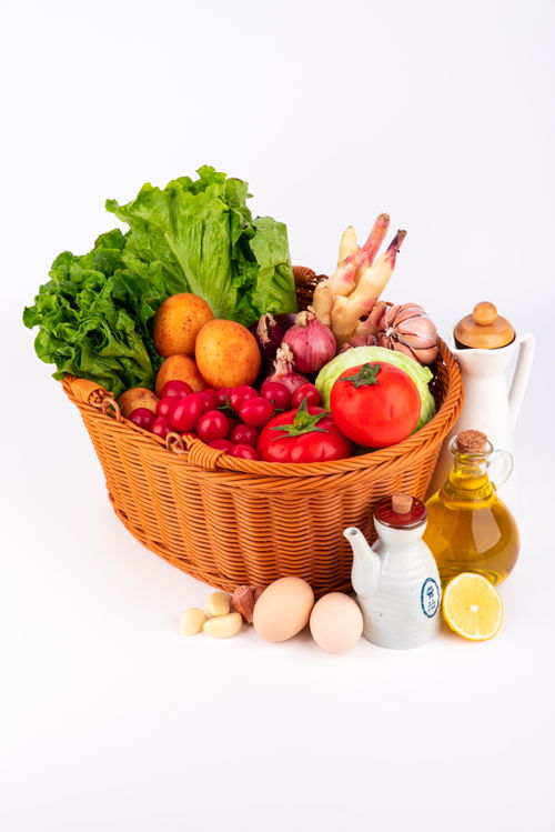 一筐新鮮蔬菜 食材的藝術(shù)與攝影技巧